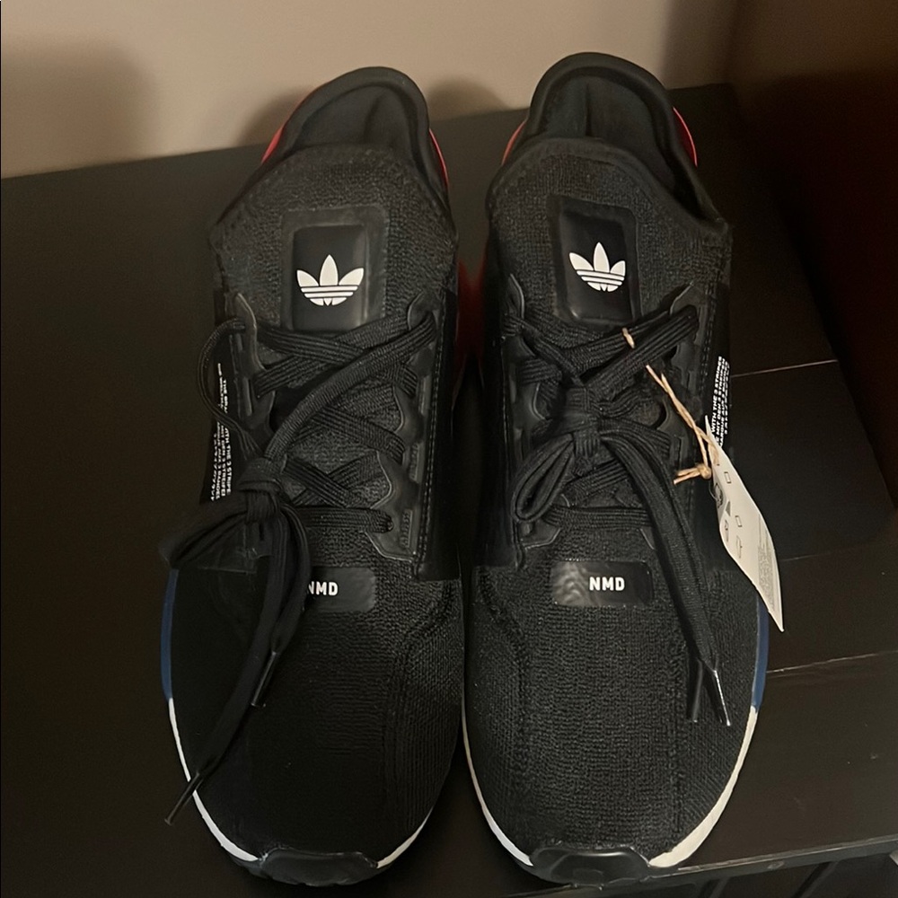 Adidas NMD Men's Black and Red Sneakers